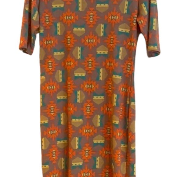 LuLaRoe Dress Multi color print Size Small. - Picture 2 of 4